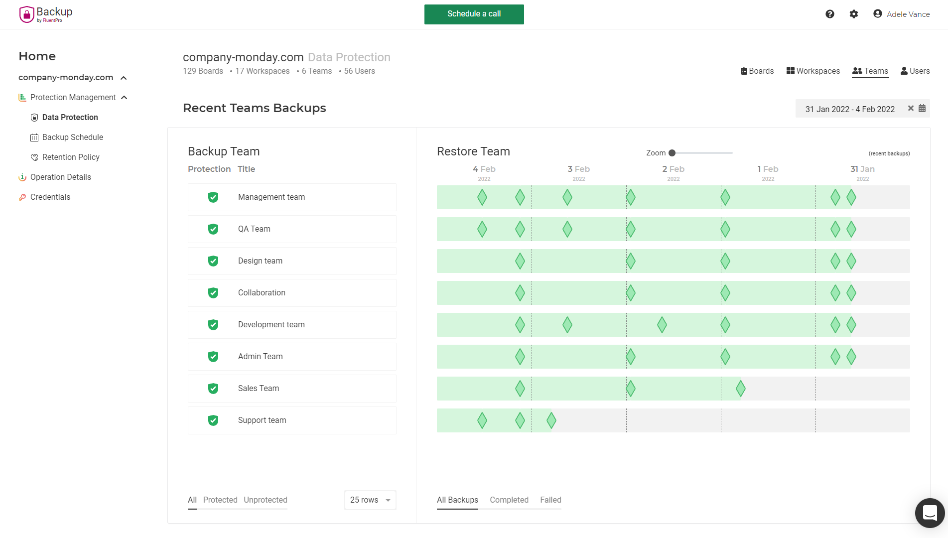 screenshot of FluentPro Backup